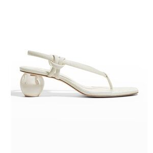 Cult Gaia white Aviva sling back mule sandals - size 37